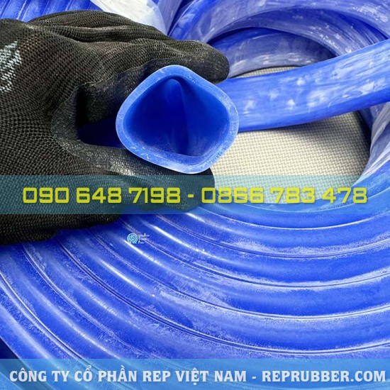 Blue silicone tube 35x41