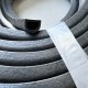 EPDM foam D-shaped rubber gasket 20x15x2.5