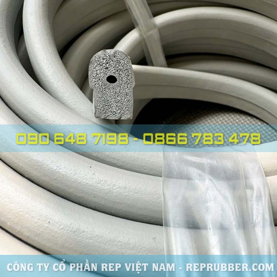 Gray foam rubber gasket 15.9x25.4x13.5