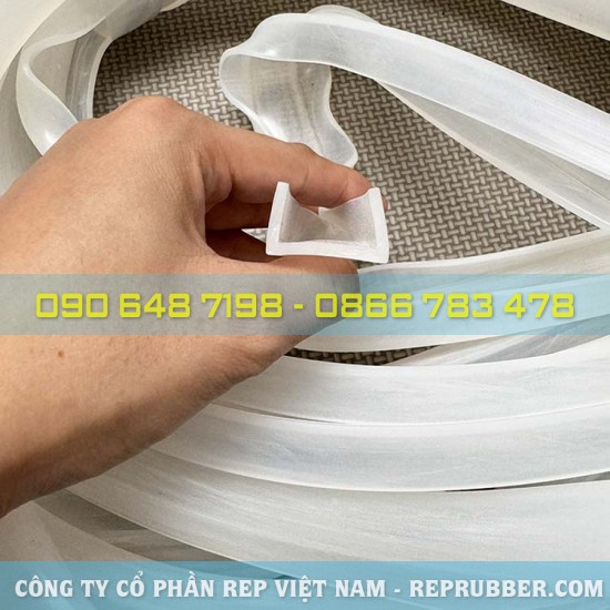 White silicone U gasket 26x16x2.5