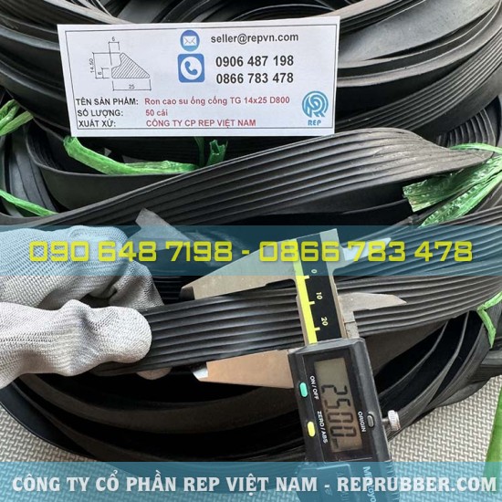 Rubber gasket TG 14×25 for D800 sewer pipe