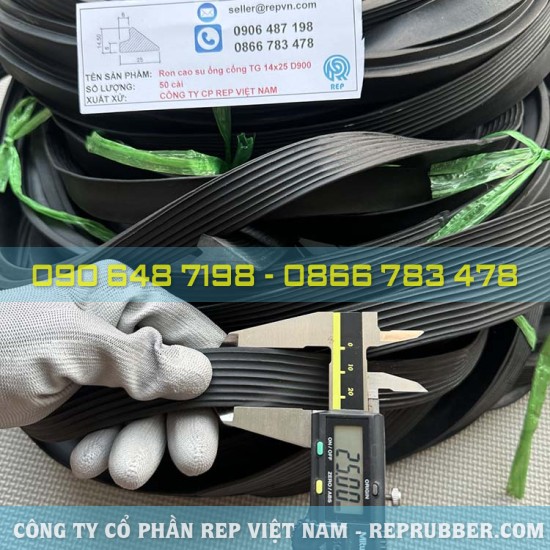 Rubber gasket TG 14×25 for D900 sewer pipe