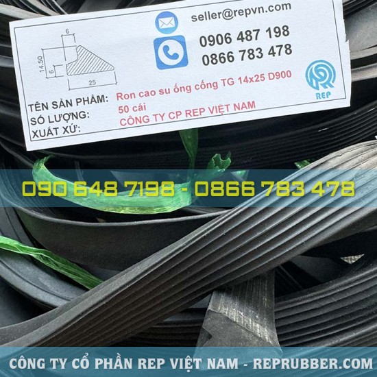 Rubber gasket TG 14×25 for D900 sewer pipe