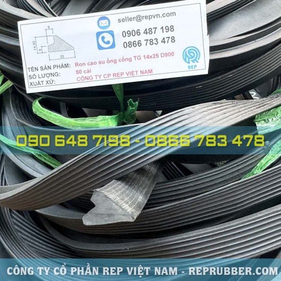 Rubber gasket TG 14×25 for D900 sewer pipe