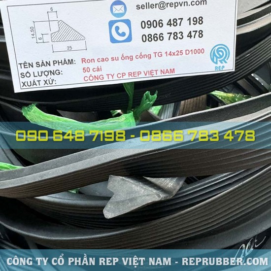 Rubber gasket TG 14×25 for D1000 sewer pipe