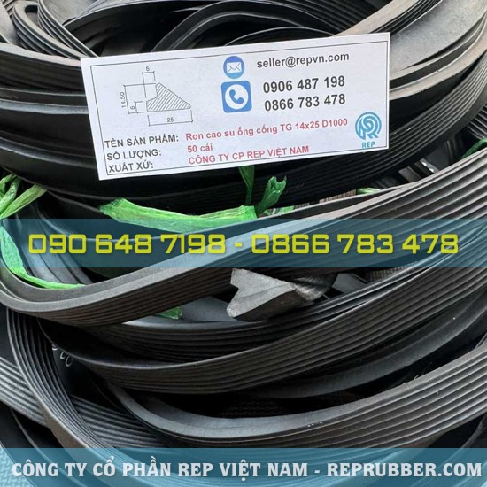 Rubber gasket TG 14×25 for D1000 sewer pipe