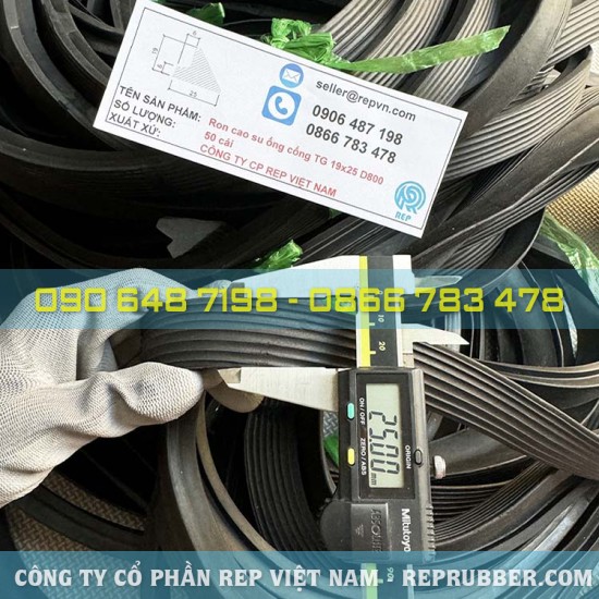 Rubber gasket TG 19×25 for D800 sewer pipe