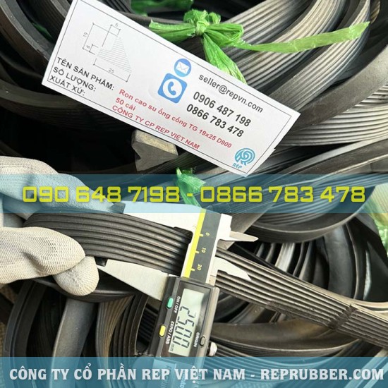Rubber gasket TG 19×25 for D900 sewer pipe
