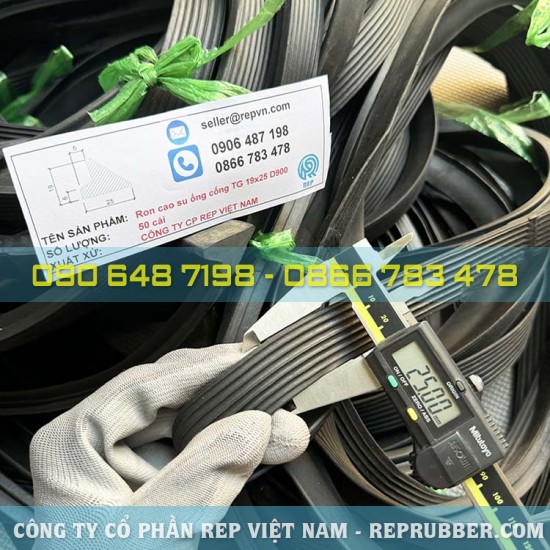 Rubber gasket TG 19×25 for D900 sewer pipe