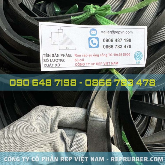 Rubber gasket TG 19×25 for D900 sewer pipe