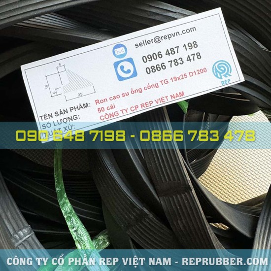 Rubber gasket TG 19×25 for D1200 sewer pipe