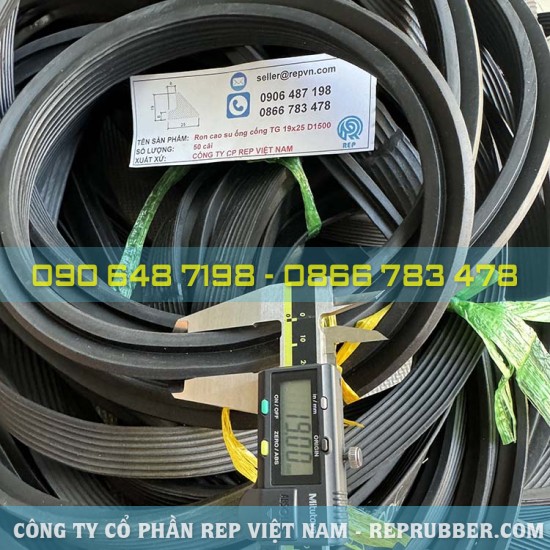 Rubber gasket TG 19×25 for D1500 sewer pipe