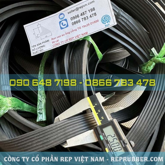 Rubber gasket TG 19×25 for D1500 sewer pipe