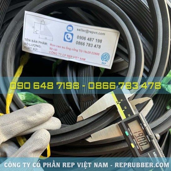 Rubber gasket TG 19×25 for D2500 sewer pipe
