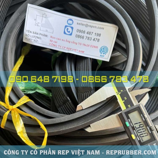 Rubber gasket TG 19×25 for D2500 sewer pipe