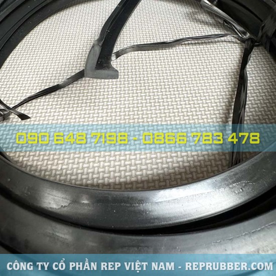EPDM L-shaped rubber gasket 15x15x4