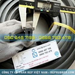 EPDM U-shaped foam rubber gasket 10x12x3