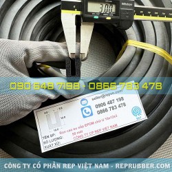 EPDM U-shaped foam rubber gasket 10x12x3