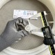 White P-shaped silicone gasket 40x22x2