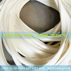 Translucent white heat-sealed silicone ring 8x24x2.7