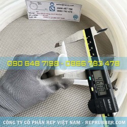 White P-shaped silicone gasket 46x16x2