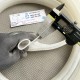 White P-shaped silicone gasket 46x16x2