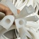 White heat-resistant silicone gasket U-shape, D-shape
