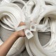 White heat-resistant silicone gasket U-shape, D-shape