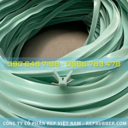 Green silicone U-shaped gasket 11.6x7.7x1.8