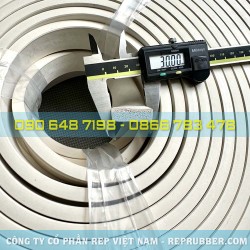 White epdm foam rubber gasket 10x30