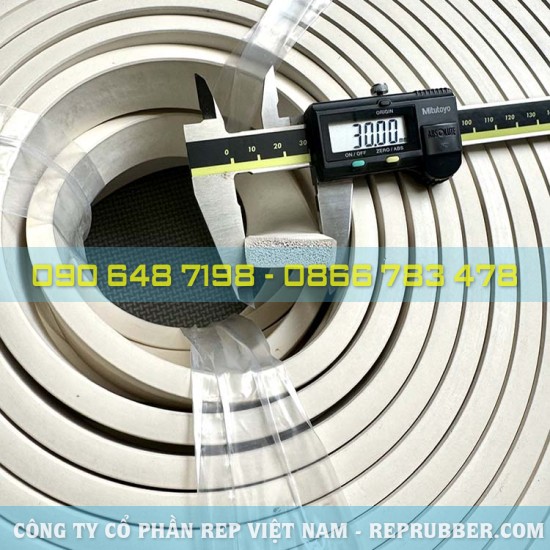 White epdm foam rubber gasket 10x30