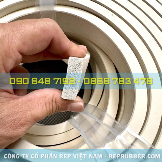 White epdm foam rubber gasket 10x30