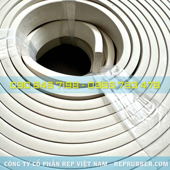 White epdm foam rubber gasket 10x30
