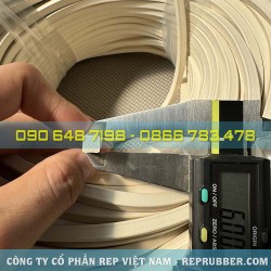 Square EPDM foam rubber gasket 6x6