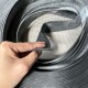 Black industrial silicone gasket 3x40