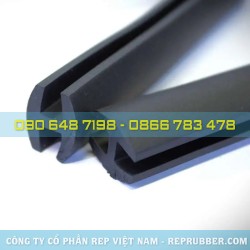 Flexible H-shaped rubber seal