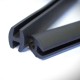 Flexible H-shaped rubber seal