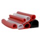 Red silicone E, P gasket