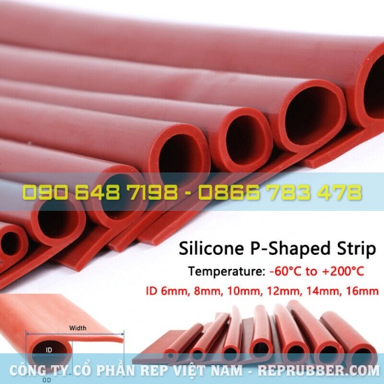 Red silicone E, P gasket