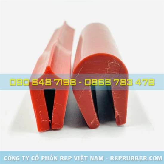Red U-shaped rubber gasket