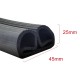 E-shaped and D-shaped rubber gaskets and cold storage foam seals