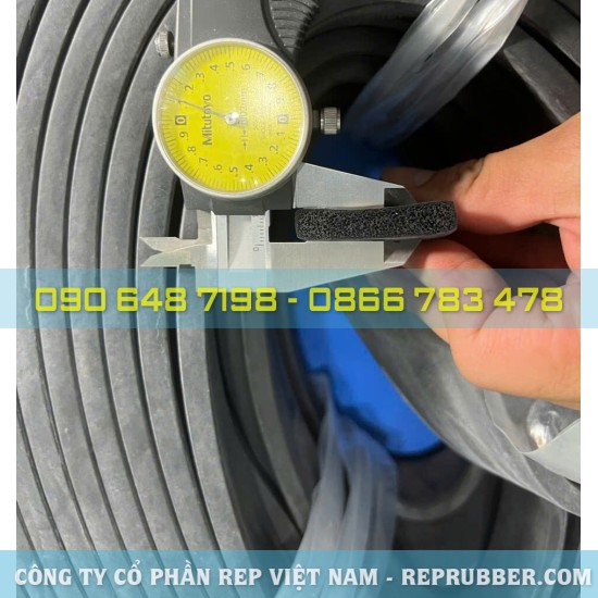 Rectangular sponge Rubber gasket 8x40