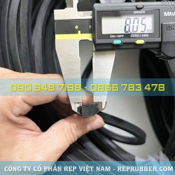 Square foam rubber gasket 8x8