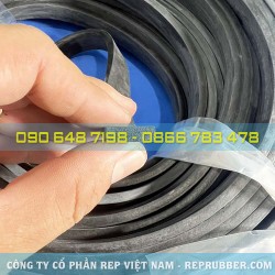 Rectangular foam rubber gasket 6x16