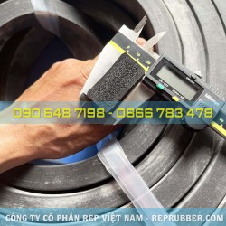 Rectangular foam rubber gasket 20x40