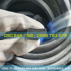 Rectangular foam rubber gasket 10x20