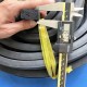 Rectangular foam rubber gasket 15x30