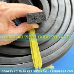 Rectangular foam rubber gasket 15x30