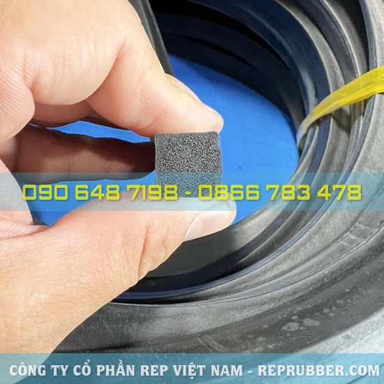 Square foam rubber gasket 15x15