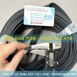 Rectangular foam rubber gasket 2x20